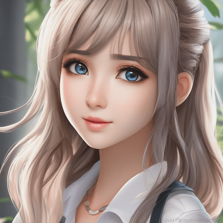 Square formatted character design with balanced composition