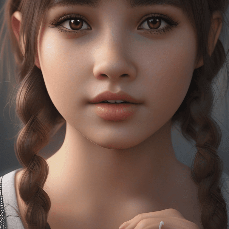 Cyberpunk character with neon lights and futuristic elements