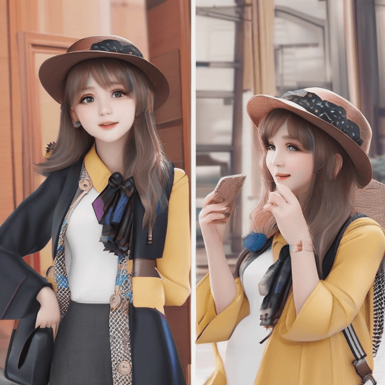 Pixel art character with retro gaming aesthetics