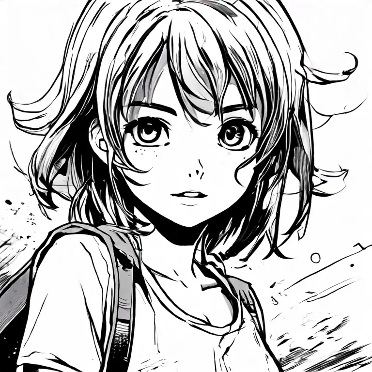 Manga style AI character