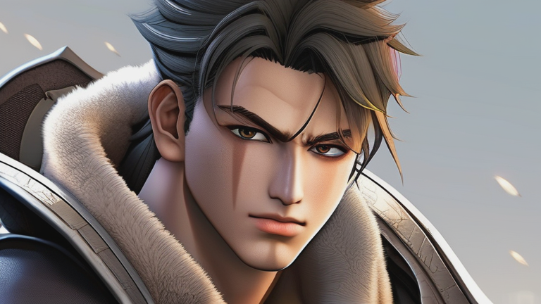 Photorealistic portrait sample